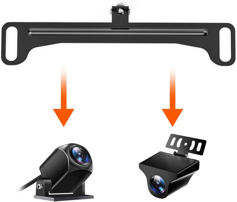 WOLFBOX Reverse Rear Camera License Plate Bracket, Installation Holder for Backup View Camera (Suitable for Rear Camera of G840H/G890/G850/G840S/G930/G900/G900PRO/G850PRO/G900 Tripro) - Image 2